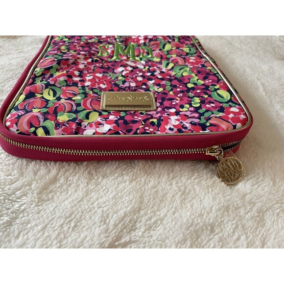 Lilly Pulitzer Laptop iPad Business School Tech Case Full Zip Sleeve 10"x 12.5" - Picture 4 of 8